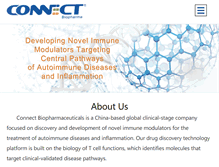 Tablet Screenshot of connectbiopharm.com